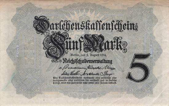 5 Mark 1914 Serie Q ro.48b